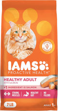 PROACTIVE HEALTH Adult Healthy Dry Cat Food with Salmon Cat Kibble, 7 Lb. Bag